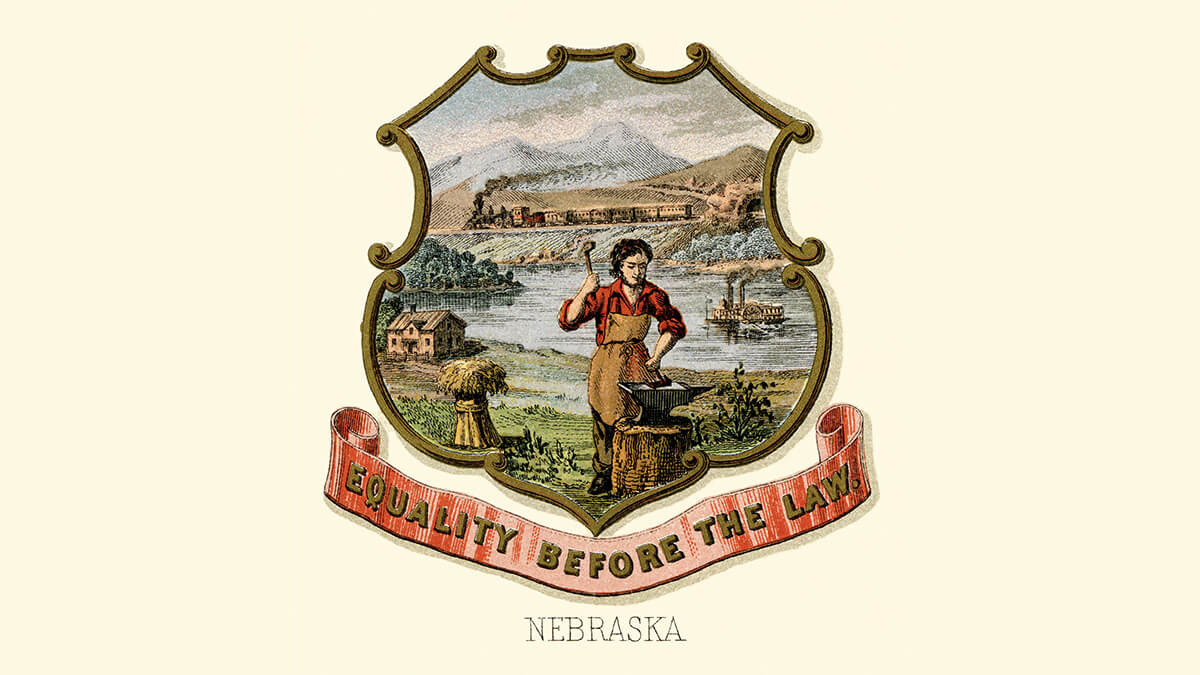 the Nebraska coat of arms