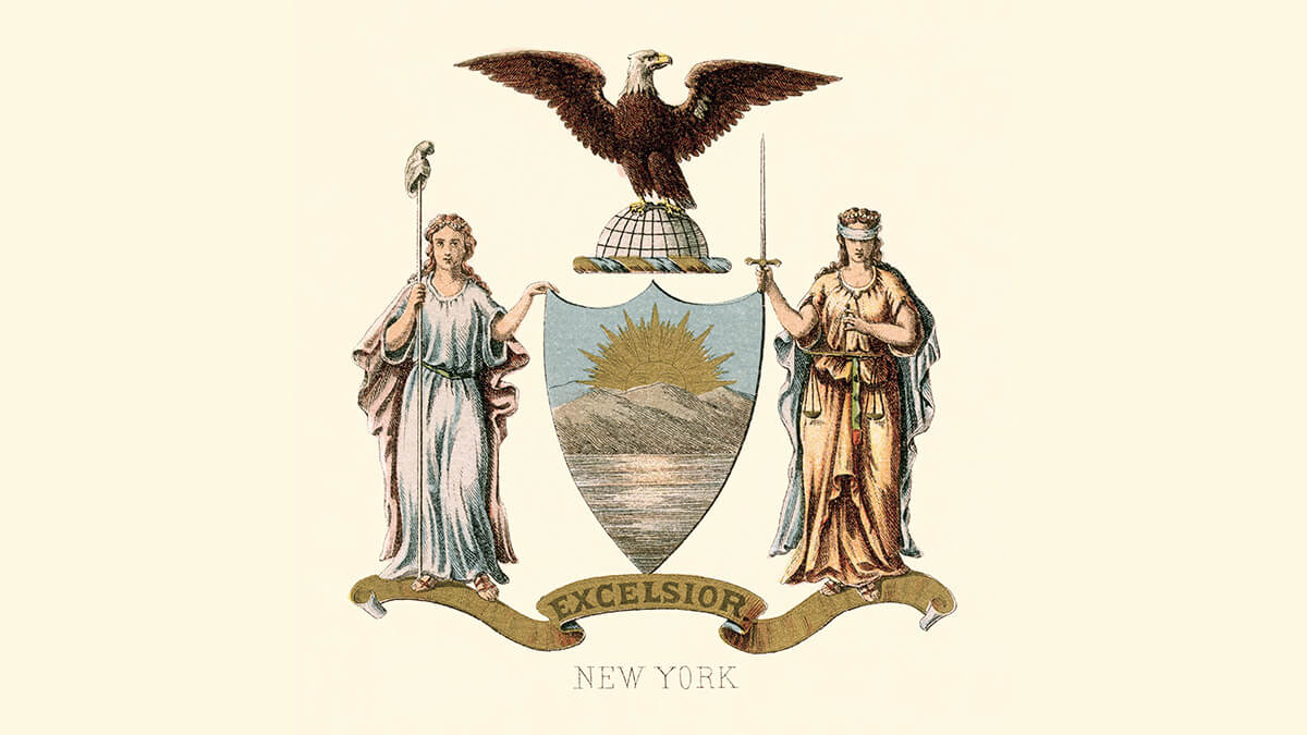 the New York coat of arms