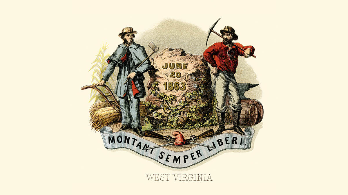 the West Virginia coat of arms